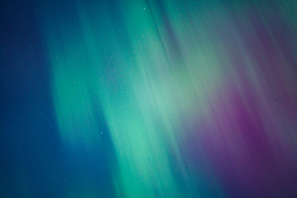 The northern lights show up near Minneapolis on May 10, 2024.