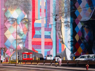 Eduardo Kobra Bob Dylan Mural, Hennepin Ave, Minneapolis