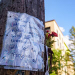 Memorial for Minneapolis officer Jamal Mitchell. Mitchell was killed in a mass shooting on May 30th, 2024 while responding.