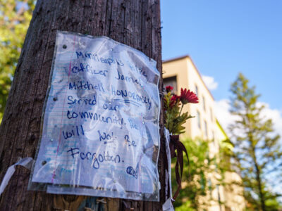 Minneapolis Officer Jamal Mitchell Memorial on Blaisdell Ave