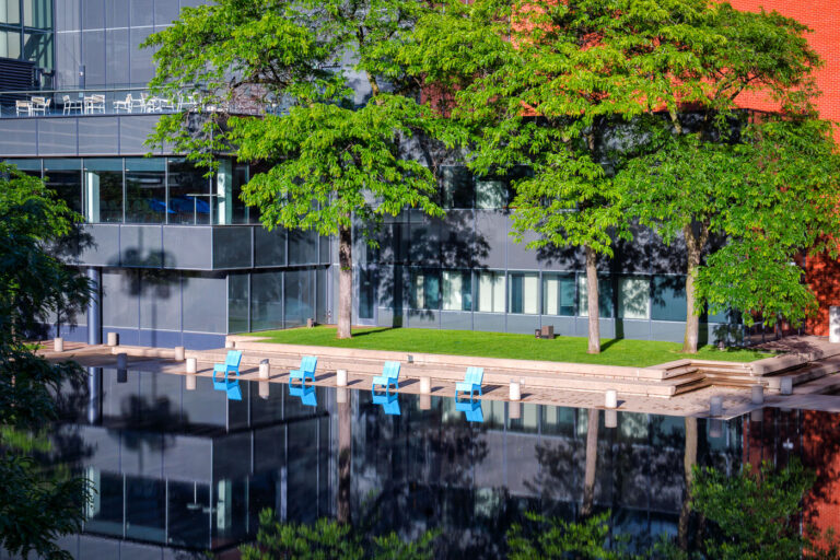 Minneapolis Peavey Plaza reflections 2 Reflections at downtown Minneapolis's Peavey Plaza.