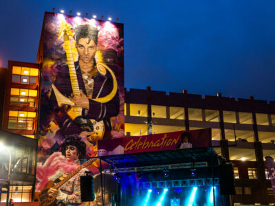 Prince Mural & Celebration Stage, Downtown Minneapolis