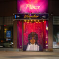 A mural on a door in Downtown Minneapolis during the annual Prince Celebration event. This year was also the 40th anniversary of Purple Rain.