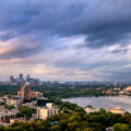 Sailboats on Bde Maka Ska tonight as storms just missed the city - but brought some wild clouds. Minneapolis June 2024