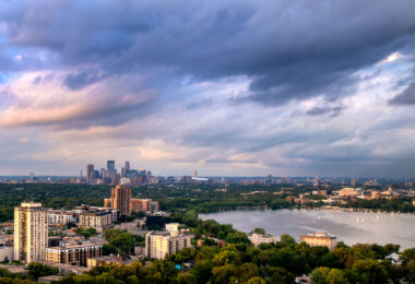 Sailboats on Bde Maka Ska tonight as storms just missed the city - but brought some wild clouds. Minneapolis June 2024