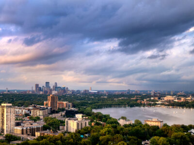 Sailboats on Bde Maka Ska, Minneapolis, June 2024