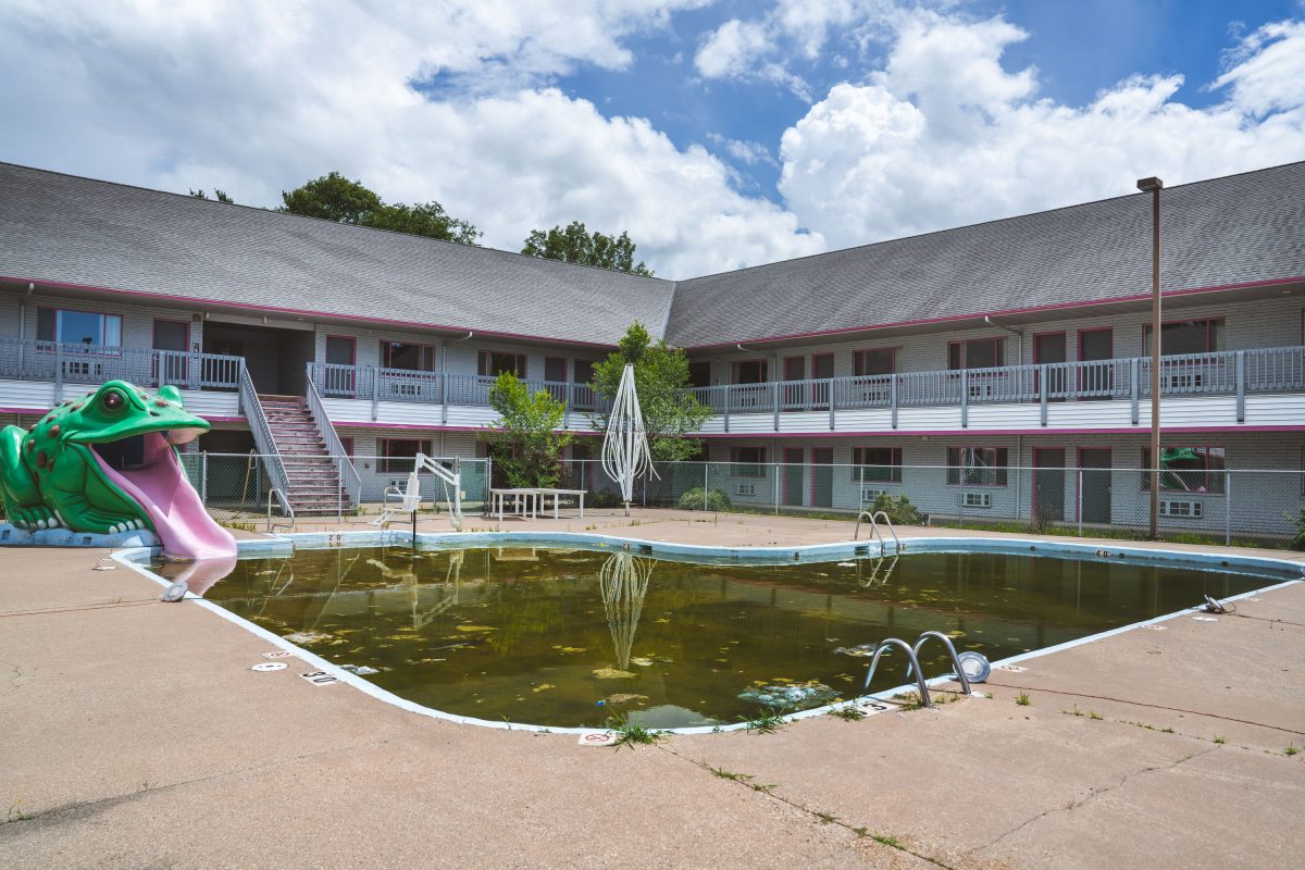 Abandoned Pool, Flamingo Hotel, Wisconsin Dells