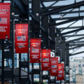 America First Policy Institute banners in Milwaukee at the Republican National Convention.