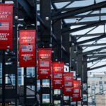 America First Policy Institute banners in Milwaukee at the Republican National Convention.