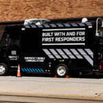 A AT&T FirstNet Emergency Mobile Communications vehicle at the 2024 Republican National Convention in Milwaukee.