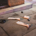 Phones, purses and boots left behind during a late night after bar fight in Uptown Minneapolis.