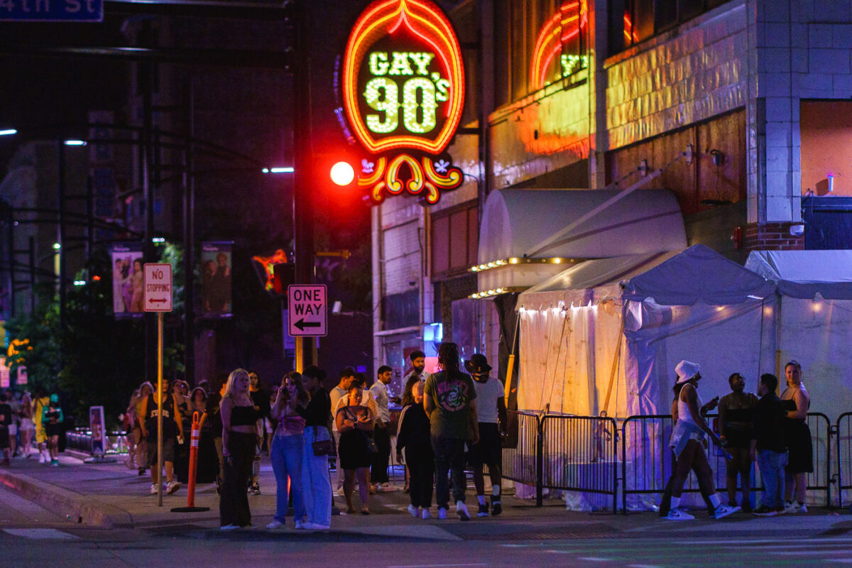 Gay 90's Nightclub on Hennepin Ave in Downtown Minneapolis in July 2024.