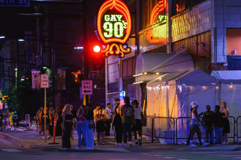 Gay 90's Nightclub on Hennepin Ave in Downtown Minneapolis 1 Gay 90's Nightclub on Hennepin Ave in Downtown Minneapolis in July 2024.