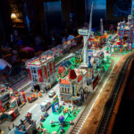 Lego City at Buffalo Phil's Restaurant in Wisconsin Dells. The restaurant is known for trains that deliver food to the tables.