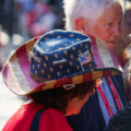 MAGA hat wearing delegates at the 2024 Republican National Convention.