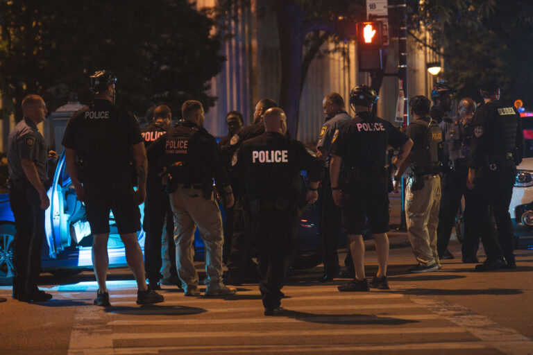 Man arrested at RNC barricades 2 A man is arrested after driving his car into the barricades outside the 2024 Republican National Convention.