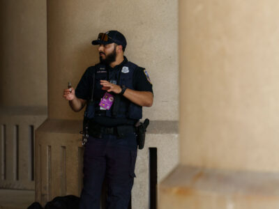 Federal Officer at 2024 RNC Checkpoint, Fiserv Forum, Milwaukee