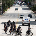 Milwaukee Police officers on bikes during the 2024 Republican National Convention.