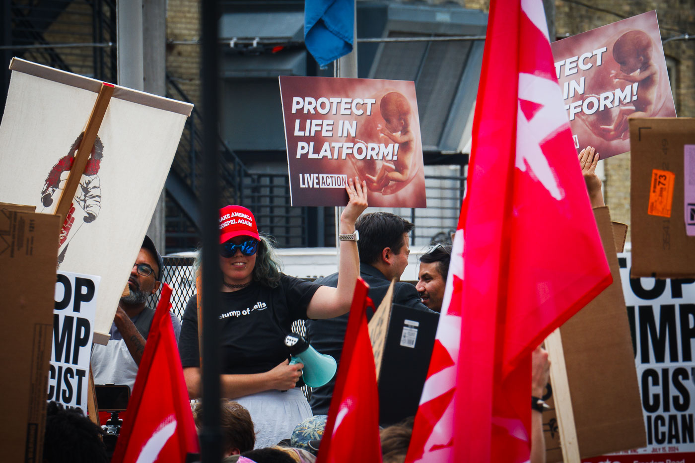 Protest Life In Platform at 2024 RNC