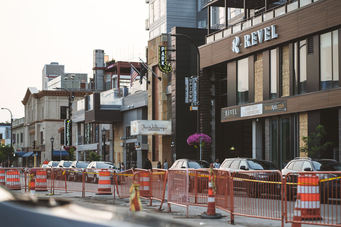 Revel boarded up after a shooting