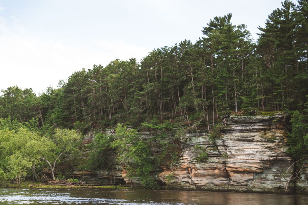 Sandstone Bluffs Along the Wisconsin River, Wisconsin Dells