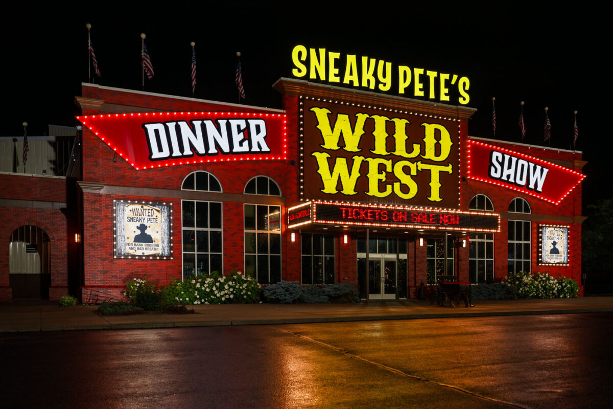 Sneaky Pete's Wild West Dinner Show in Wisconsin Dells, Wisconsin.