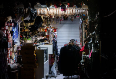 A clothing store on East Lake Street in South Minneapolis.