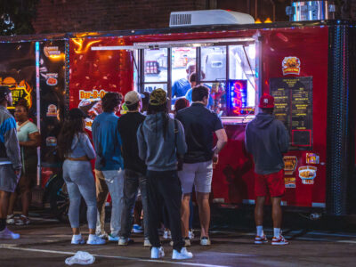 Minneapolis Warehouse District Food Truck Queue