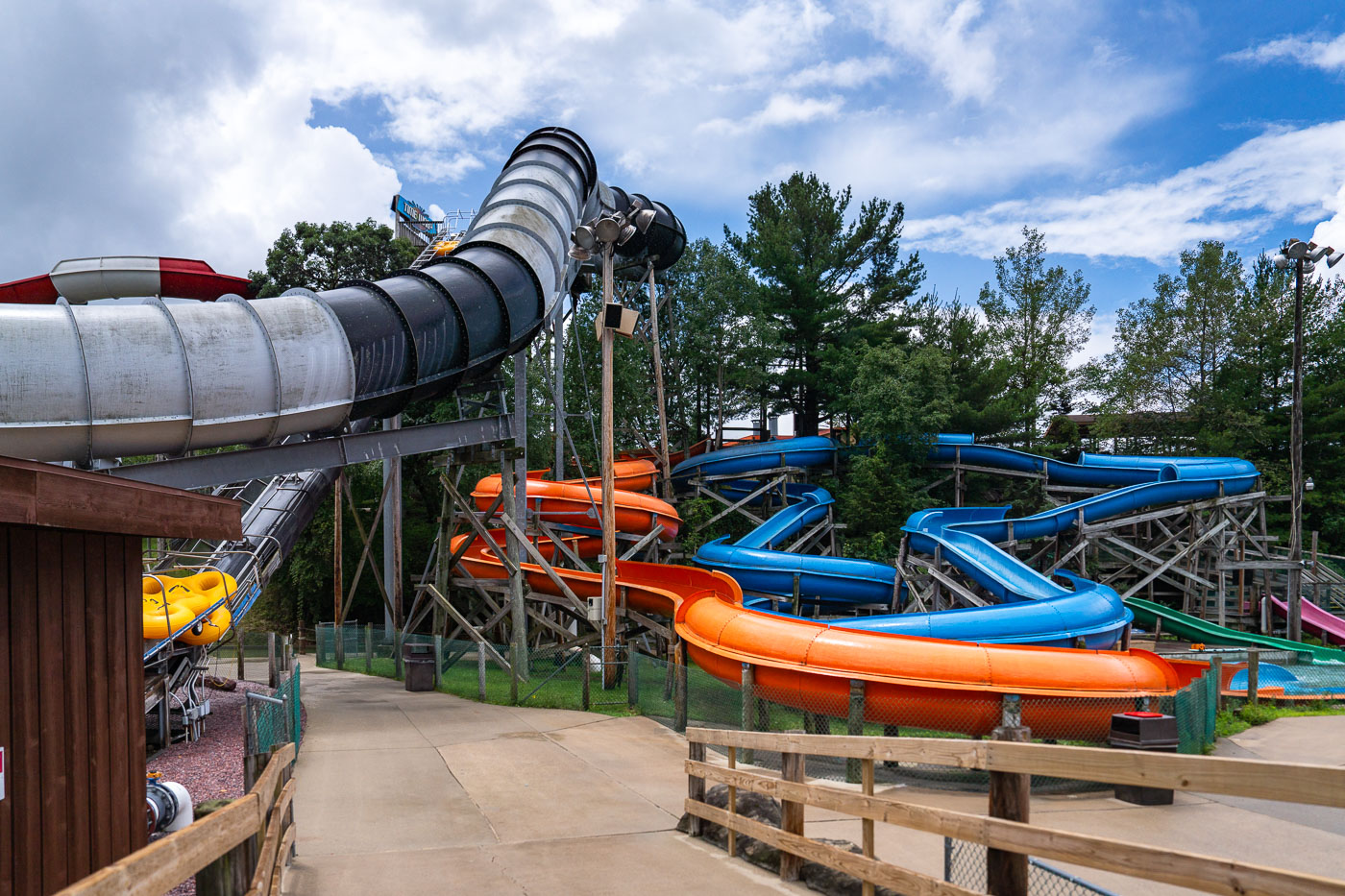 Waterslides at Noah's Ark in Wisconsin Dells