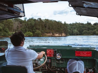 Wisconsin Dells Duck Boat on Wisconsin River