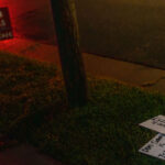 Yard signs mentioning Don Samuels laying next to a Don Samuels yard sign in Minneapolis.