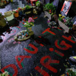 Daunte Wright Memorial at George Floyd Square in August 2024. Wright was killed by Brooklyn Center police officer Kim Potter in April 2021. Potter was found guilty of 1st and 2nd degree manslaughter and sentenced to 2 years in prison in December 2021.