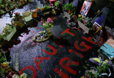 Daunte Wright Memorial at George Floyd Square in August 2024. Wright was killed by Brooklyn Center police officer Kim Potter in April 2021. Potter was found guilty of 1st and 2nd degree manslaughter and sentenced to 2 years in prison in December 2021.