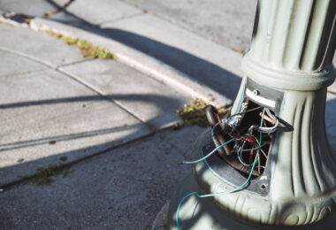Copper theft from street poles in Minneapolis.