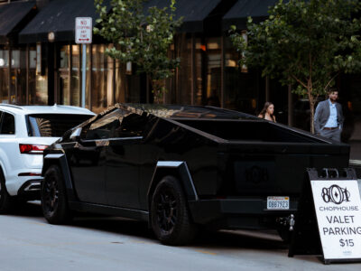 Tesla Cybertruck at 801 Chophouse Valet, Minneapolis