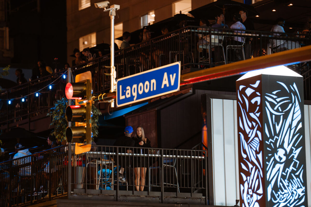 Uptown Ties rooftop bar in Uptown Minneapolis.