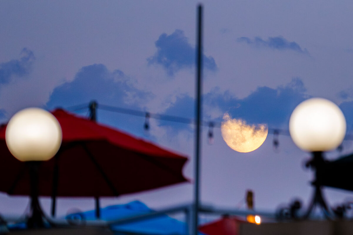 Full Moon in Uptown Minneapolis September 2024