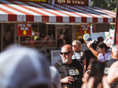 Homeland Security at Minnesota State Fair Pork Chop Stand