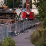 Metro Transit's Southwest LRT tunnel being constructed, as seen from the Midtown Greenway.
