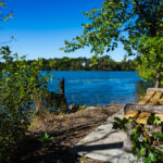 Another new bench on Cedar Lake. This one with a plaque that reads "for my husband Geoffrey Hellman who finds his peace here on the shores of Cedar Lake. Randi"  For ,000 you too can have a bench with your name on it for 10 years..