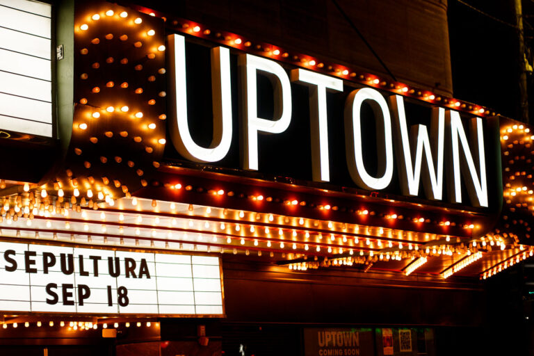 Sepultura on the Uptown Theater Marquee 2 Sepultura on the Uptown Theater marquee in Uptown Minneapolis.