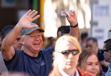 Tim Walz at the Minnesota State Fair while running for Vice President.