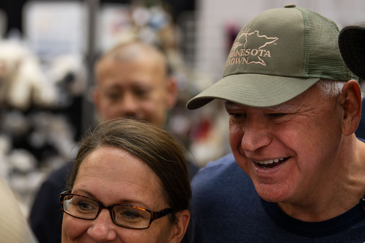 Tim Walz takes selfies at Minnesota State Fair