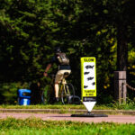 Slow Turtle Crossing sign near Cedar Lake in South Minneapolis.