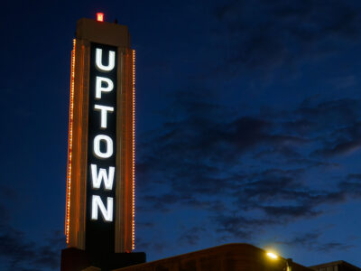 Uptown Theater Sign at Dusk, Minneapolis