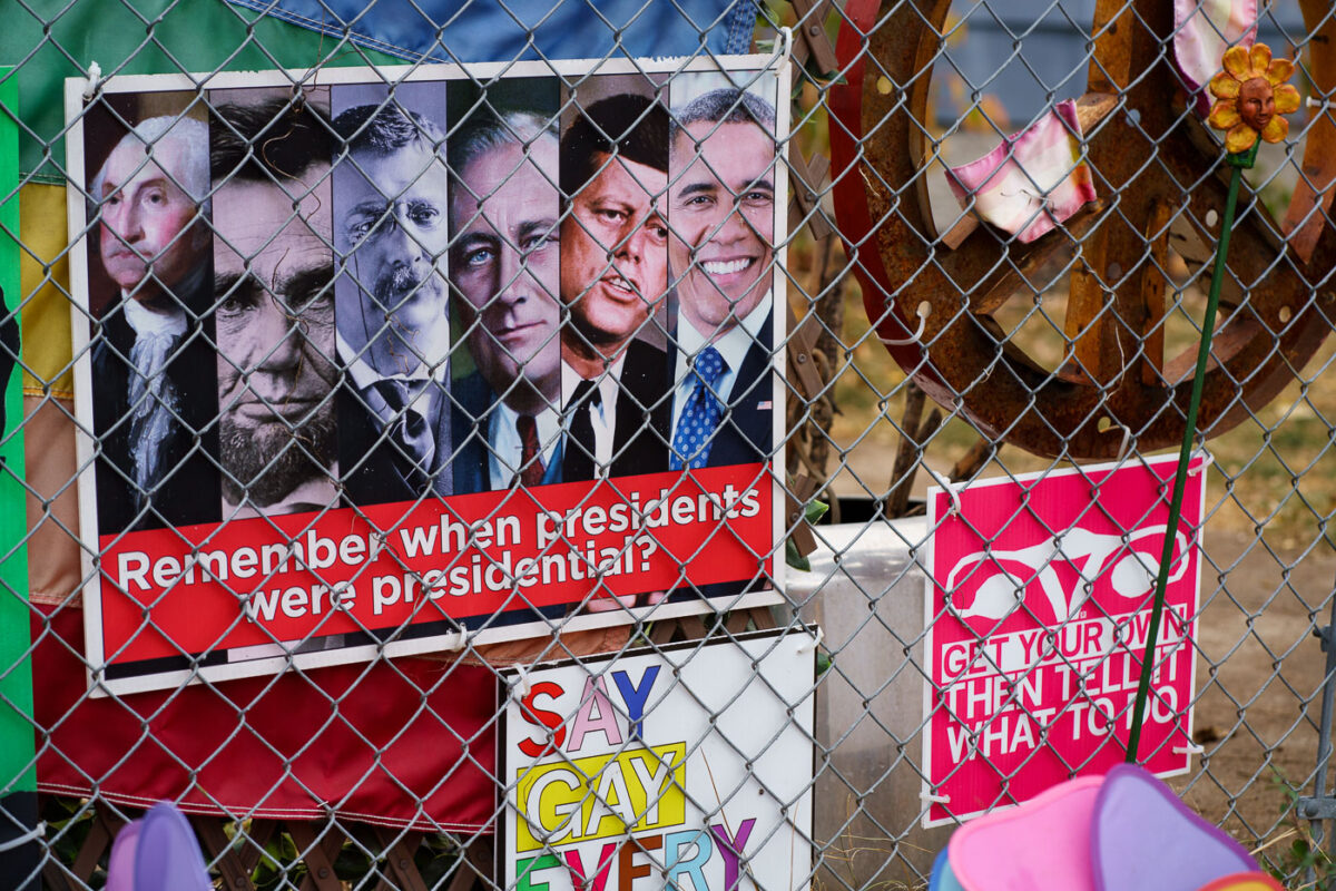 A presidential election yard sign in 2024 as seen in South Minneapolis.