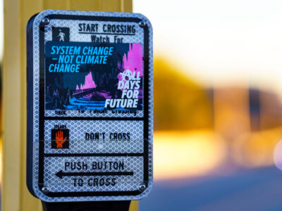Minneapolis Uprising Sticker: System Change - Not Climate Change