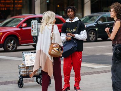 Downtown Minneapolis Street Vendor Selling Butter Cookies