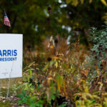 A Harris for President yard sign seen in South Minneapolis.