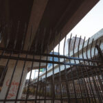New fencing dropped in the North Loop on N 5th Ave and I-94. It's too bad, was a fun spot to watch trains.  Could see the Light Rail, Northstar Line and freight trains from under this bridge.